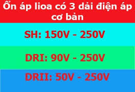 các dải điện áp đầu vào lioa