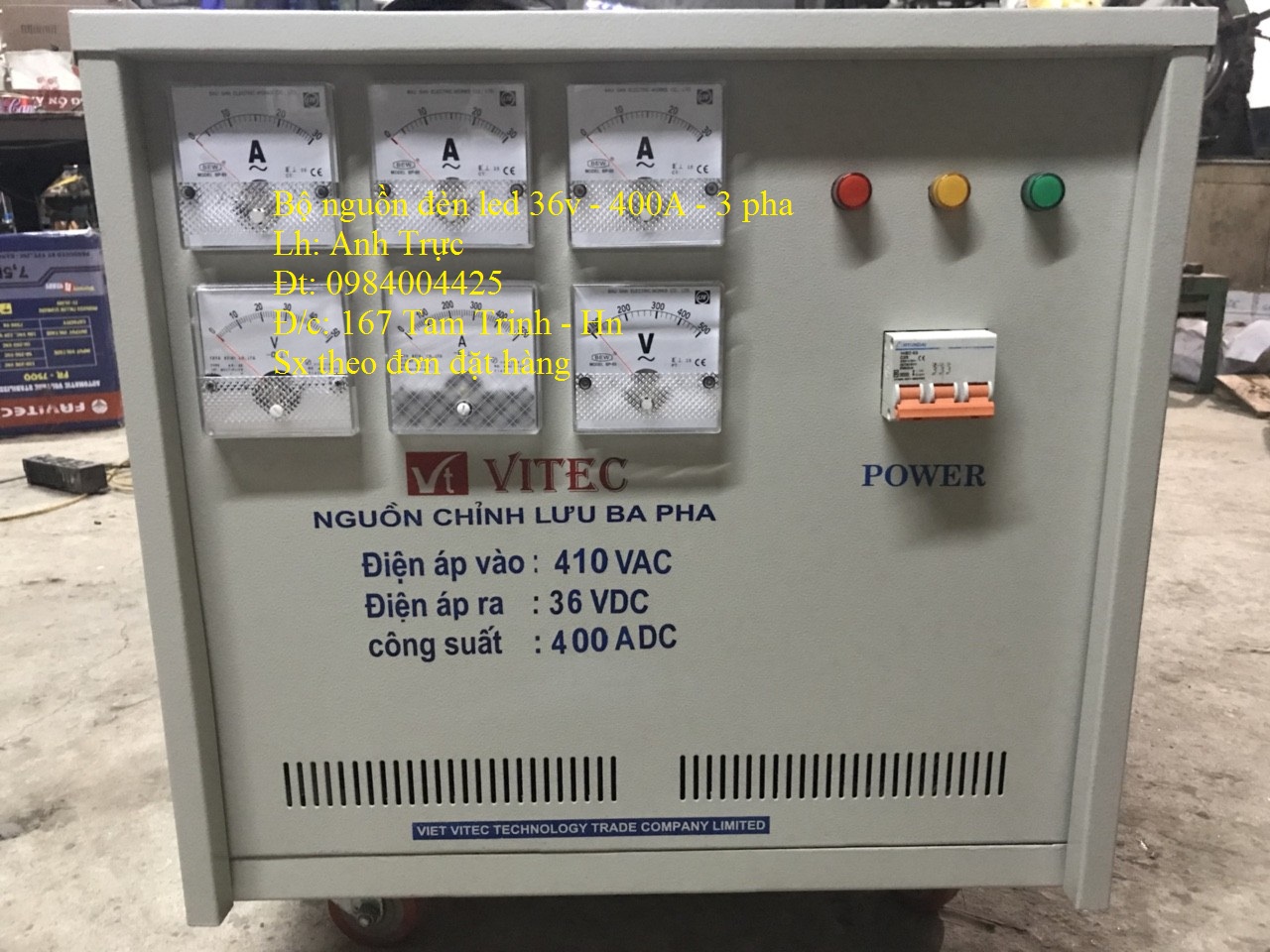 Bộ nguồn đèn led 36v - 400a