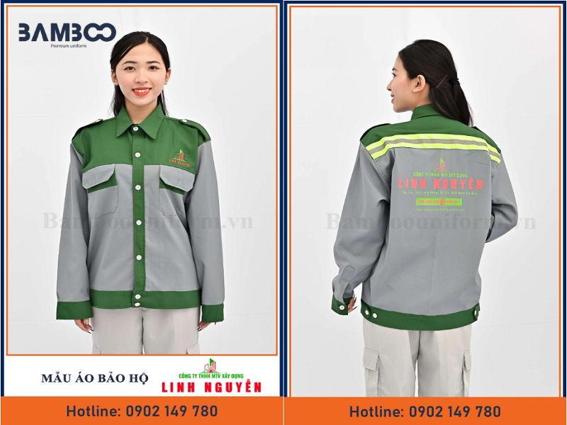 Áo bảo hộ lao động công ty Linh Nguyễn