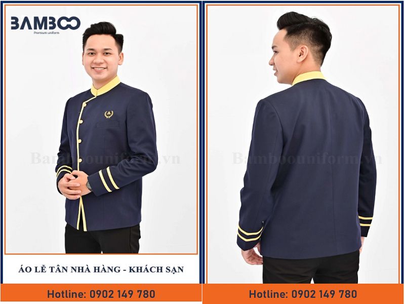 Áo bellman lễ tân khách sạn, thể hiện sự chuyên nghiệp