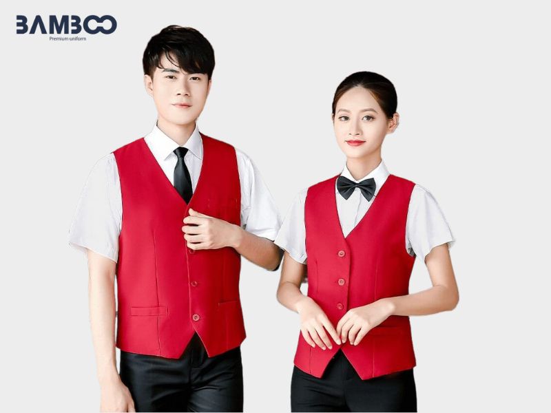 Áo gile nhân viên lễ tân