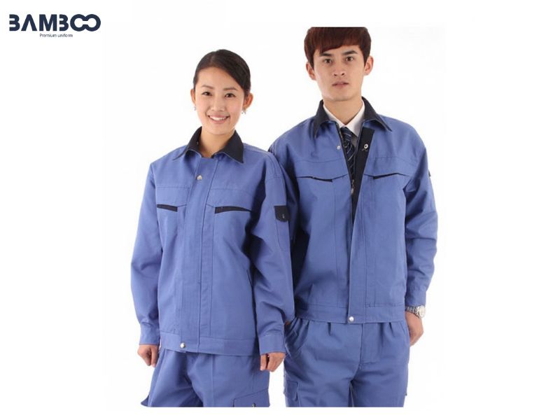 Áo khoác bảo hộ kỹ sư xanh dương