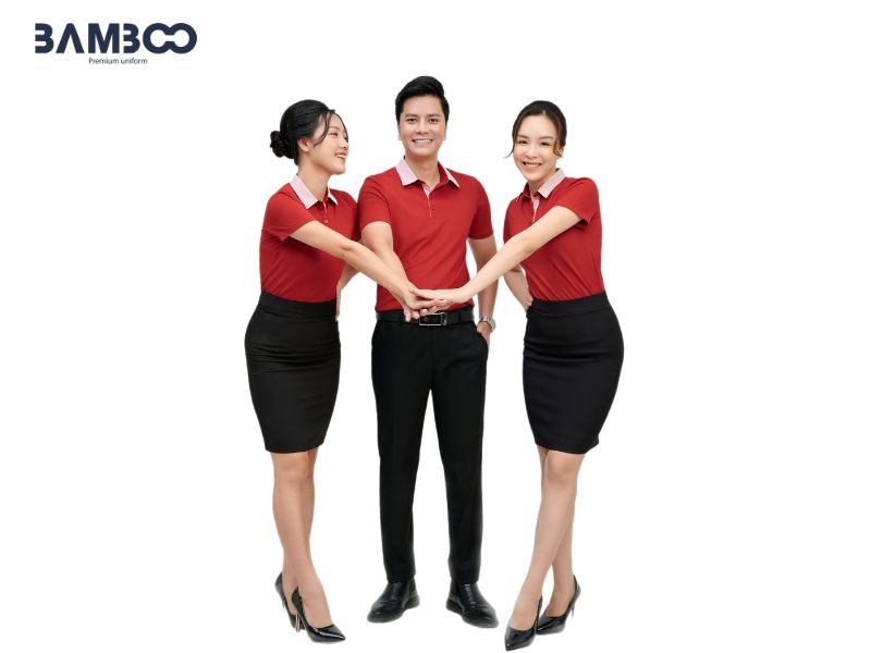 Áo polo đồng phục màu đỏ