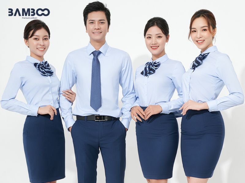 Áo sơ mi đồng phục trung tâm tiếng anh