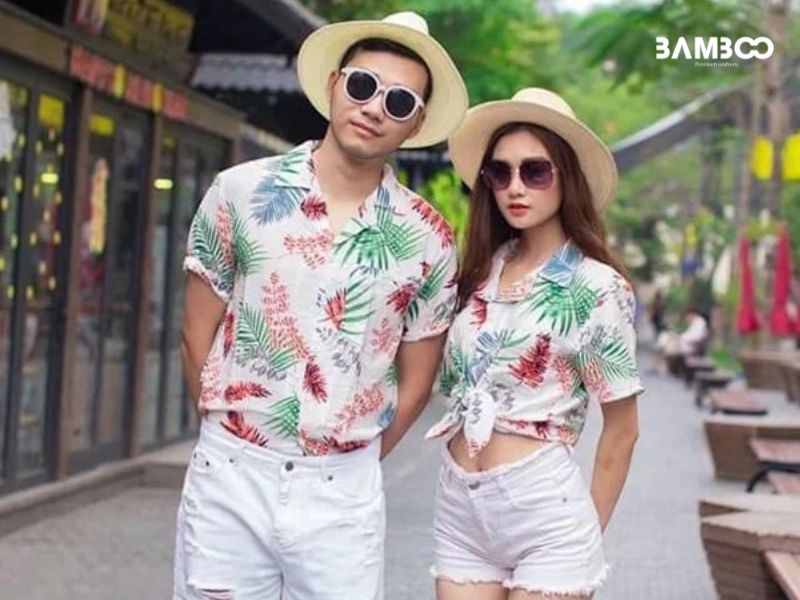 Áo sơ mi Hawaii unisex tropical vintage