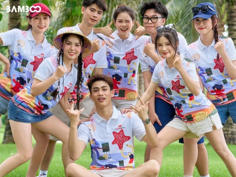 Áo thể thao nhóm teambuilding raglan tay phối màu