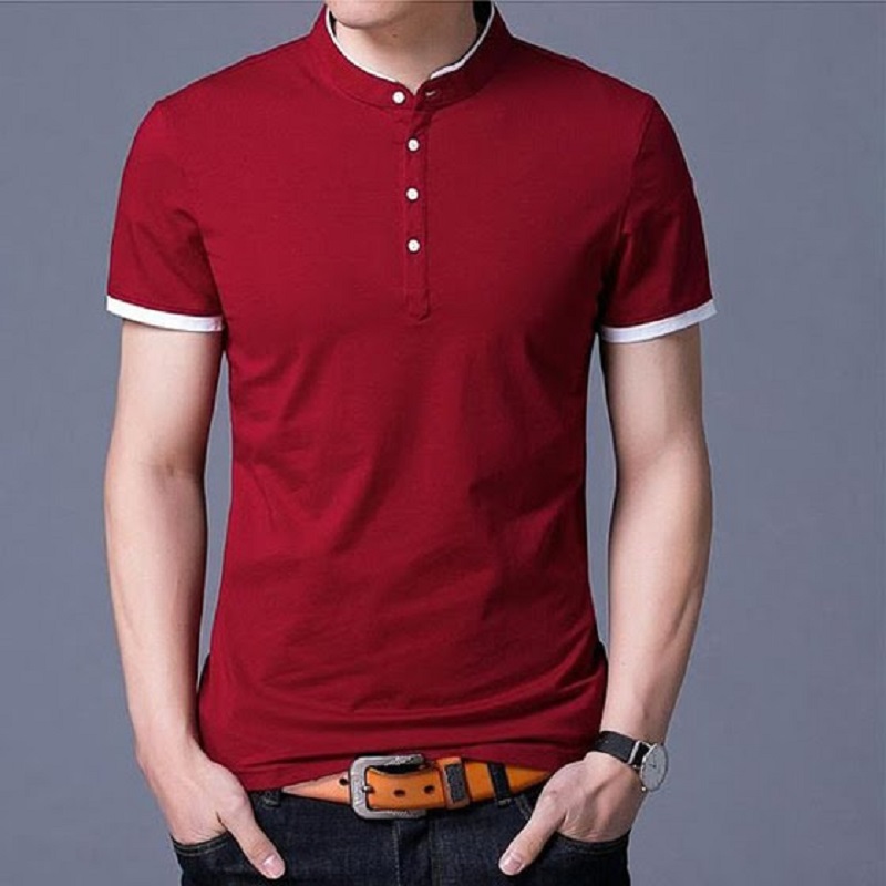 Áo thun đồng phục cổ trụ