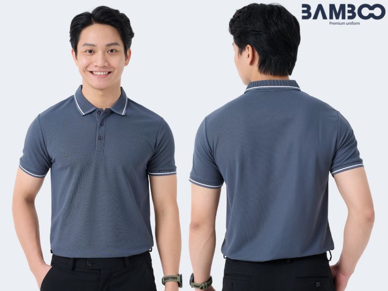 Áo thun đồng phục màu xám đậm