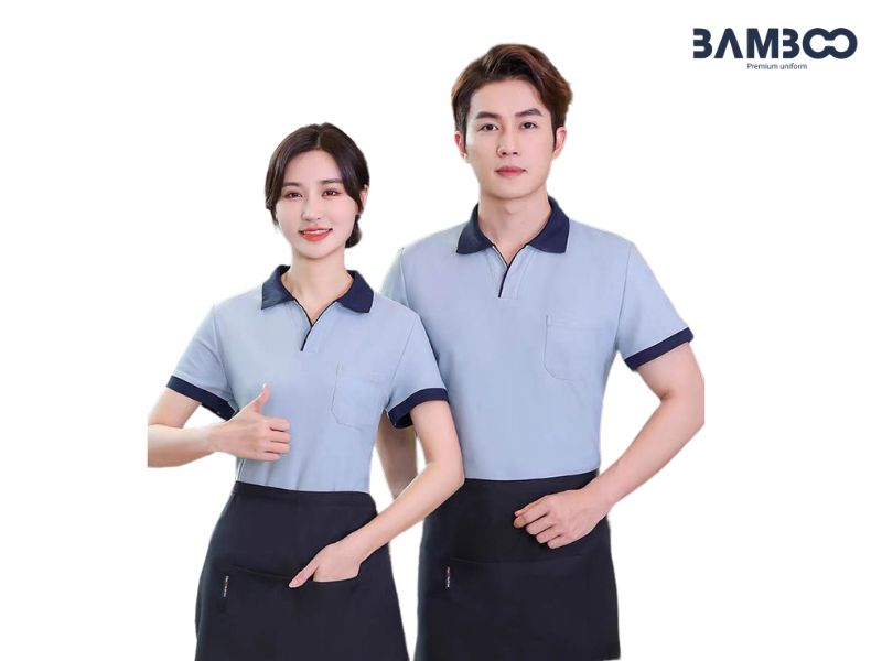 Áo thun phối jean/kaki trẻ trung, linh hoạt, tiết kiệm, phù hợp quán hiện đại