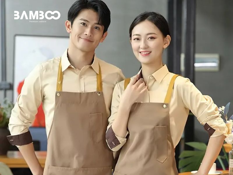 Bamboo Uniform may áo đồng phục quán cà phê theo yêu cầu, tối ưu chi phí
