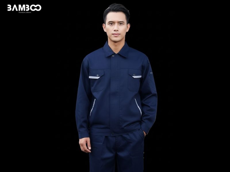 Bamboo Uniform may bộ đồ bảo hộ nhân viên kỹ thuật garage ô tô cao cấp