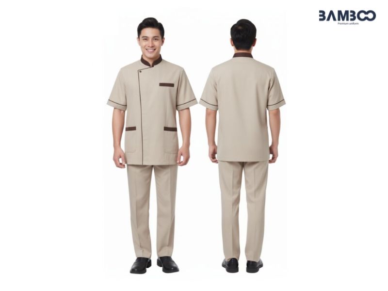 Bamboo Uniform - Xưởng may đồng phục spa nam chuyên nghiệpca, theo yêu cầu riêng