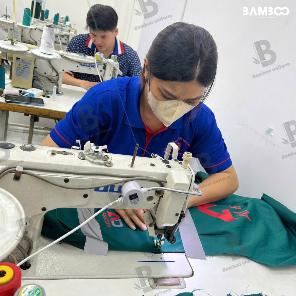 Bamboo Uniform may áo gile bảo hộ xám bạc đen giá tốt