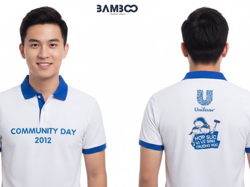 Mẫu áo trắng cổ xanh cần sự chăm sóc đặc biệt để tránh loang màu, ố vàng và giữ form dáng chuyên nghiệp