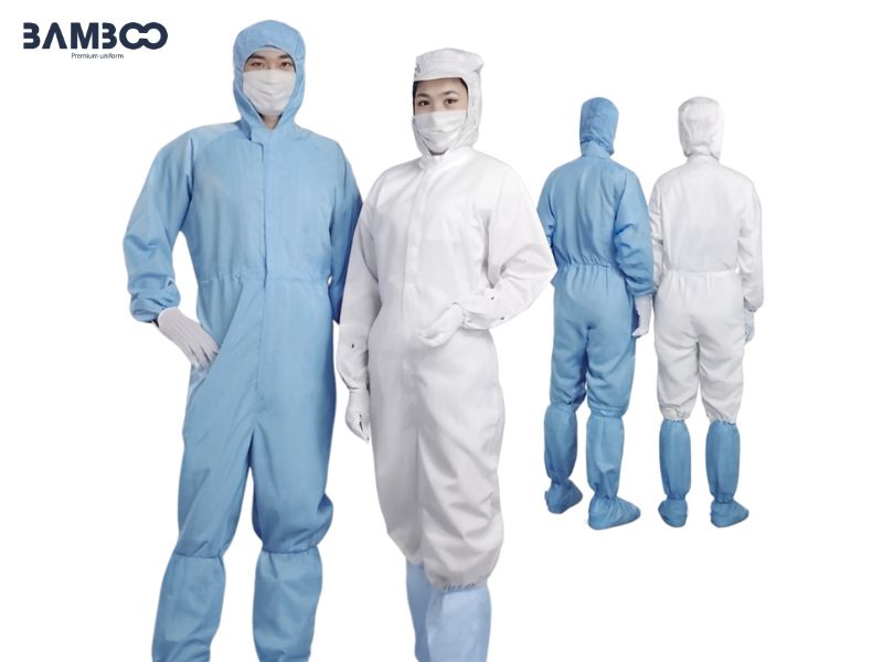 Bảo quản đúng cách giúp đồng phục công nhân xanh và trắng bền màu, form chuẩn