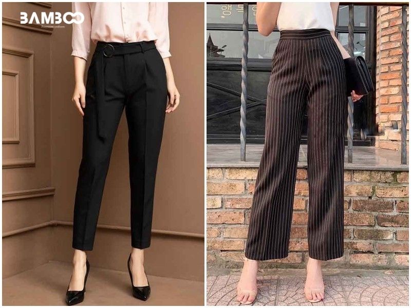 Chọn quần tây nữ công sở phù hợp dáng, chất liệu tốt, màu nhã, tôn nét thanh lịch