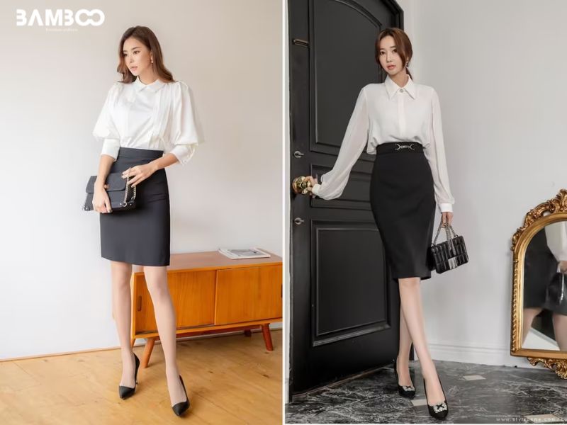 Bí kíp chọn đầm công sở Hàn Quốc ưu tiên phù hợp dáng người, môi trường làm việc và thời tiết