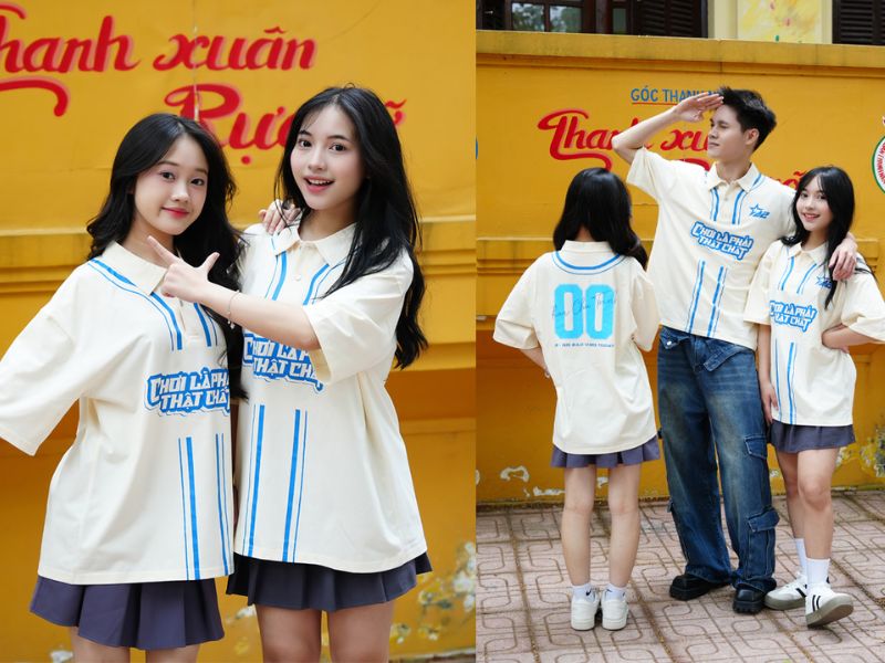 Chọn áo đồng phục vừa vặn, vải thoáng mát, phối phụ kiện tinh tế luôn đẹp