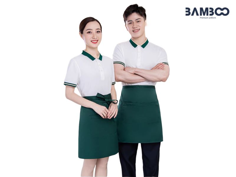 Chọn đồng phục tạp dề nhân viên pha chế cần chú ý chất liệu, kích thước, màu sắc phù hợp công việc