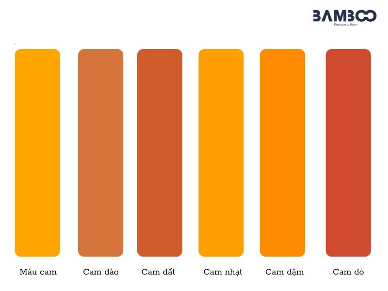 Các gam màu cam thịnh hành để may đồng phục