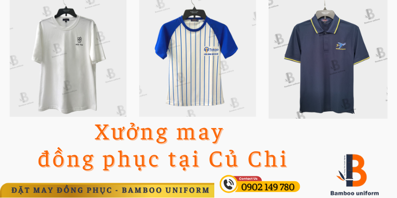 Cac loai san pham tai xuong may dong phuc tai Cu Chi