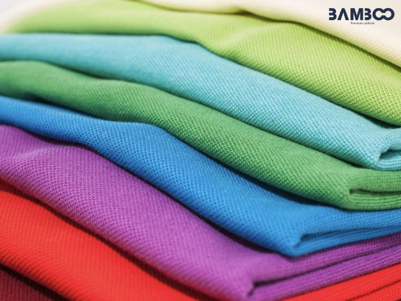 Các loại vải may áo thun cổ tàu đồng phục