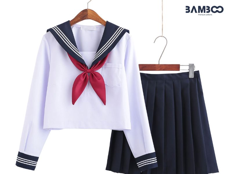 Cách thắt nơ áo sơ mi nữ thủy thủ