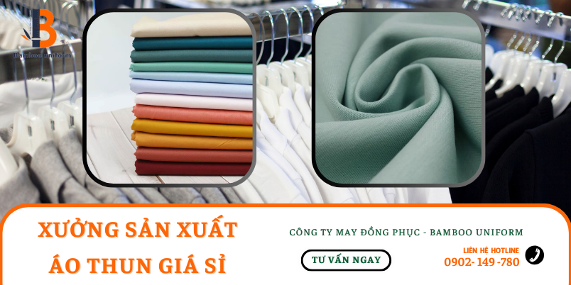 Chat lieu vai may ao thun gia si tai Bamboo Uniform