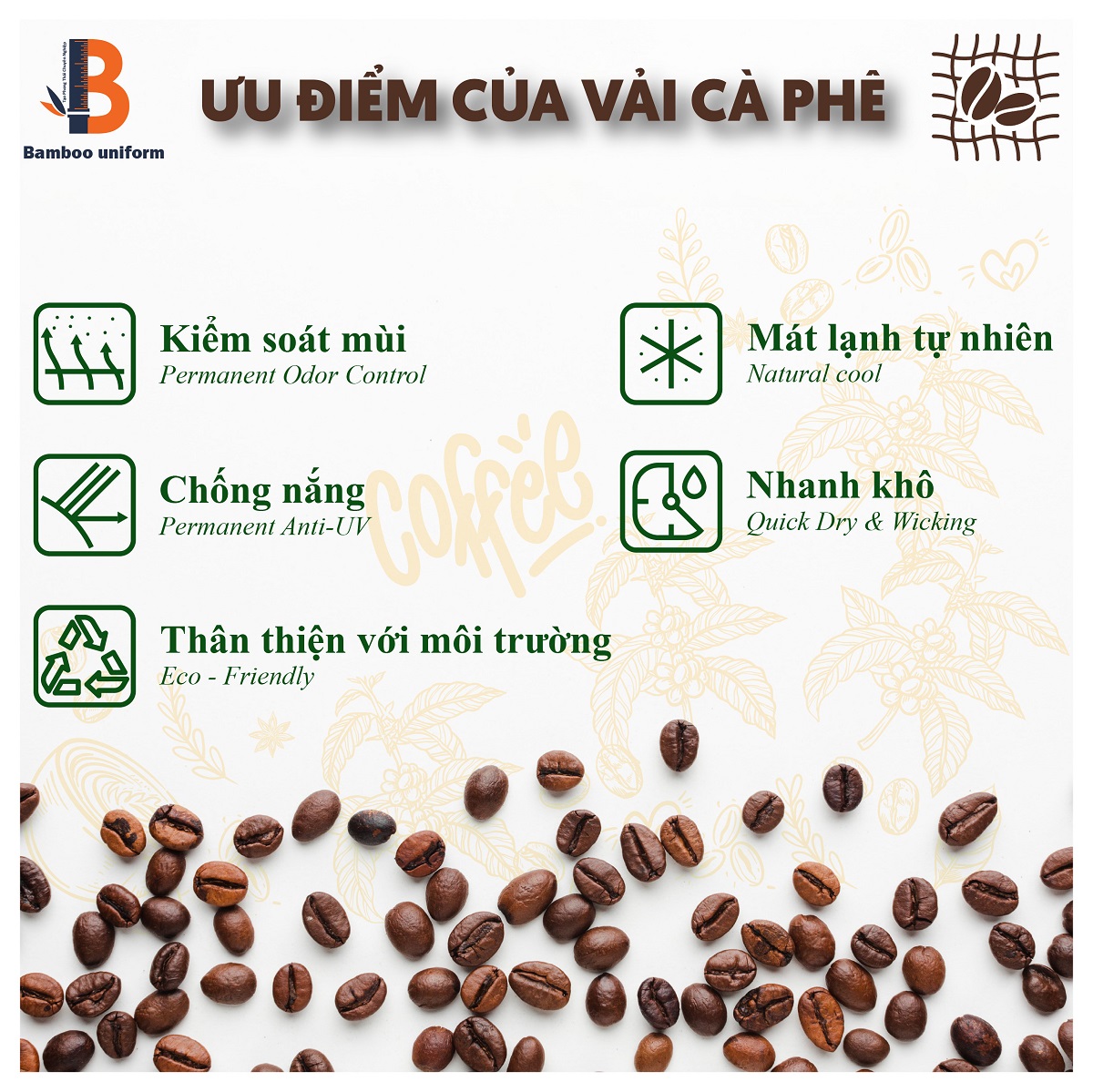 Công dụng vải thun cafe
