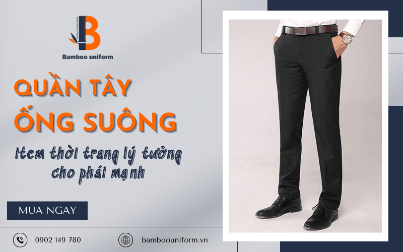 quần tây nam ống suông