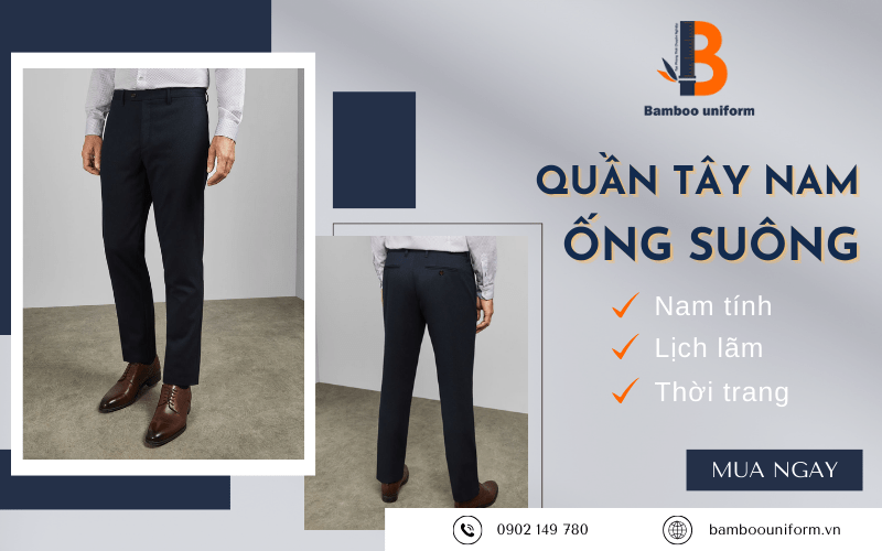 quần tây nam ống suông