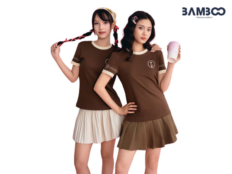 Đồng phục áo lớp màu nâu
