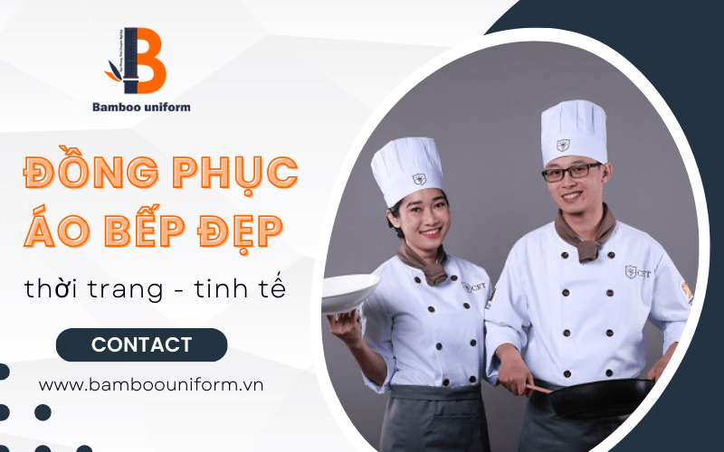 Áo bếp nên thiết kế tiện dụng và chuẩn size