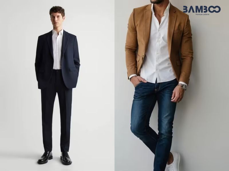 Đồng phục blazer công sở lịch lãm dành cho phái nam