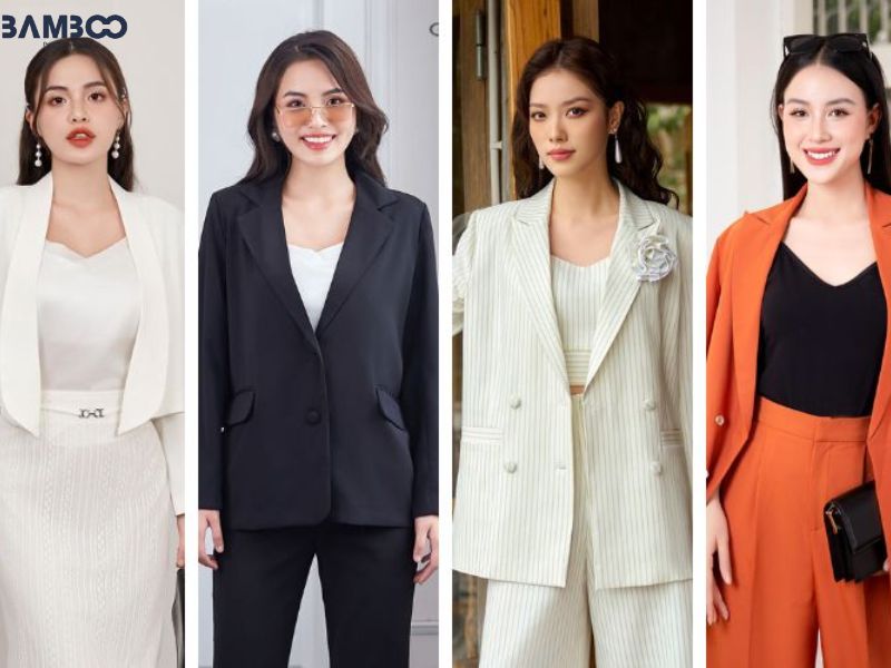 Đồng phục Blazer công sở thanh lịch dành cho phái nữ