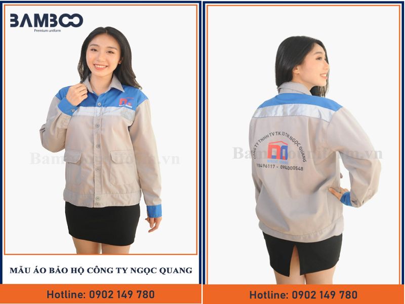 Bộ đồ đồng phục công ty xây dựng Ngọc Quang