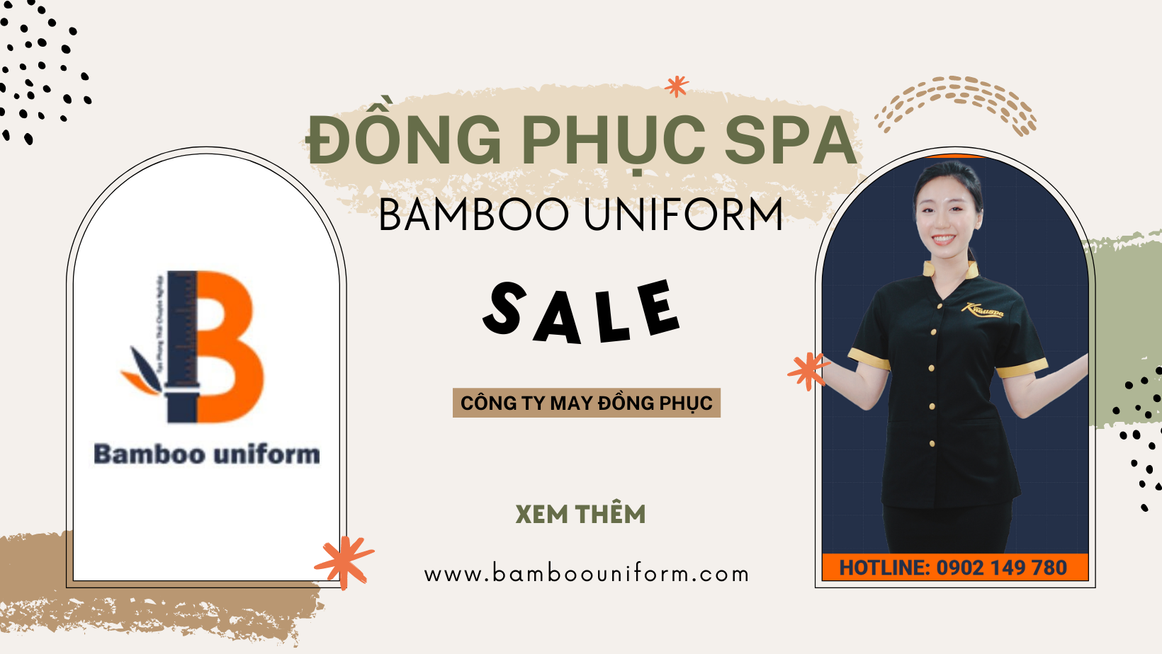 Đồng phục với phom dáng ôm được các trung tâm làm đẹp rất ưa chuộng