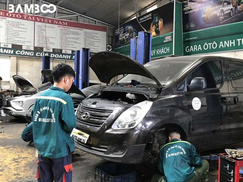 Đồng phục gara Ô tô Anh Tú Yên Nghĩa