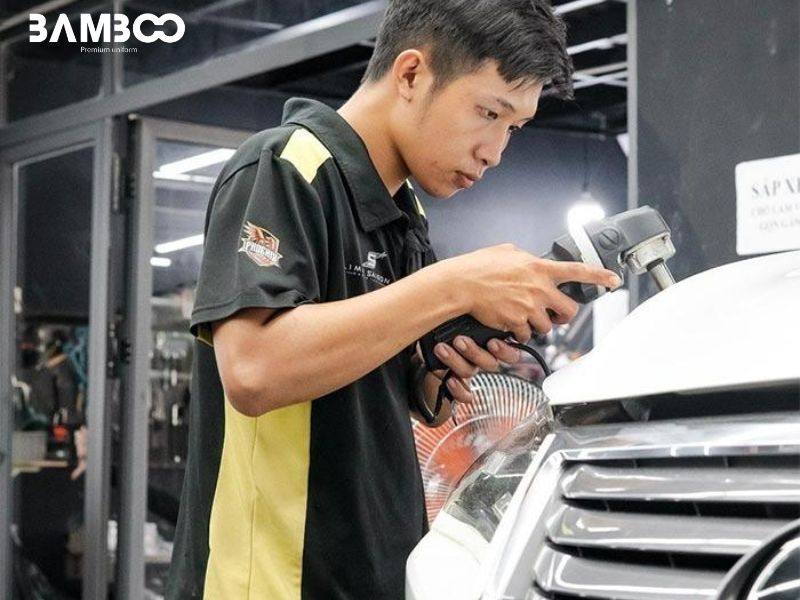 Đồng phục nhân viên gara ô tô Phoenix Auto