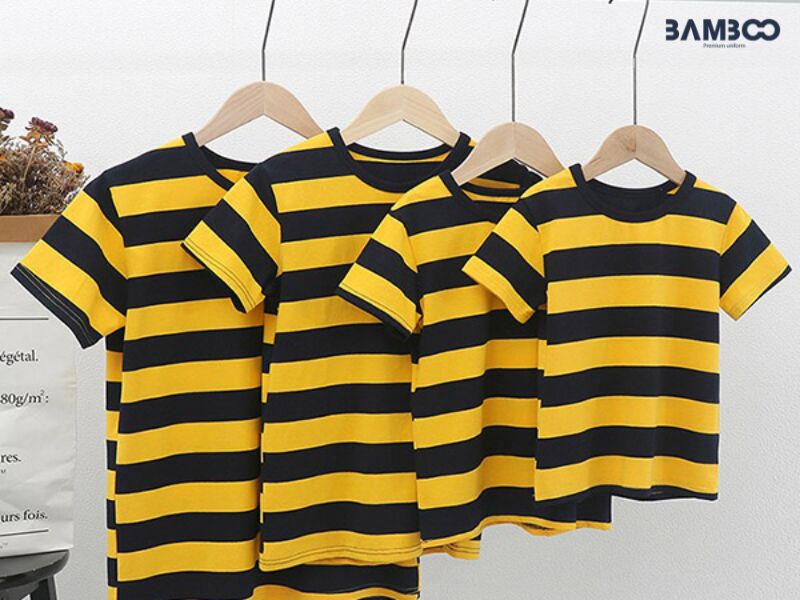 Áo thun gia đình kẻ sọc ngang