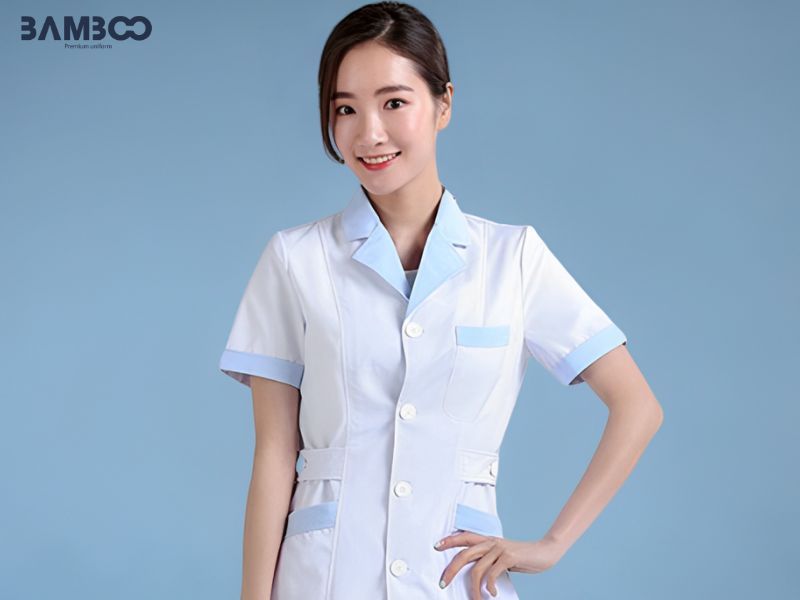 Đồng phục hộ lý bệnh viện kiểu vest
