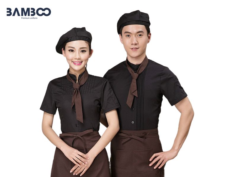 Sơ mi phối cùng quần tây/chân váy cho nhà hàng chuyên nghiệp