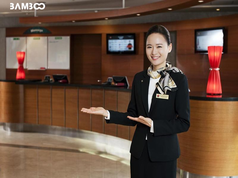 Đồng phục lễ tân nhà hàng Âu