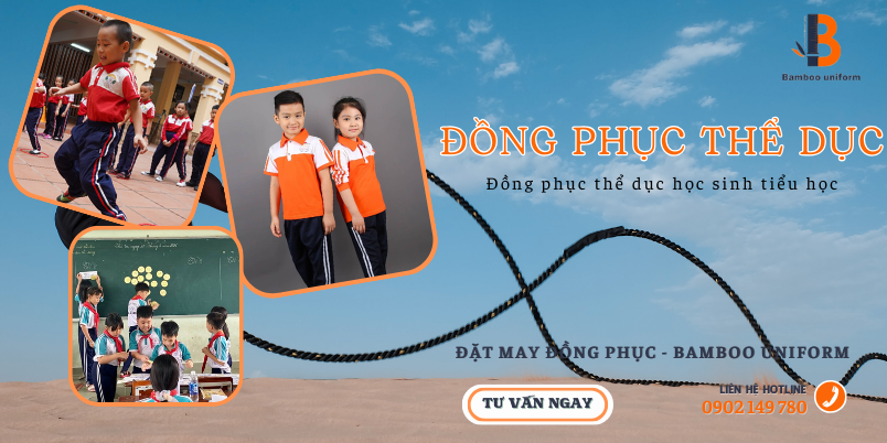 Dong phuc the duc hoc sinh tieu hoc