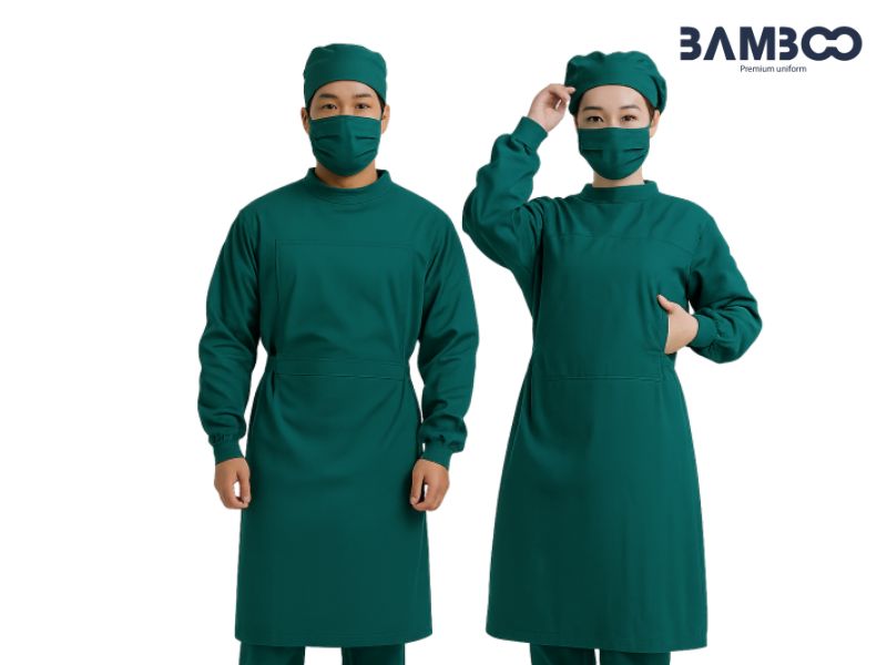 Mẫu áo liền quần tiện dụng cho điều dưỡng viên