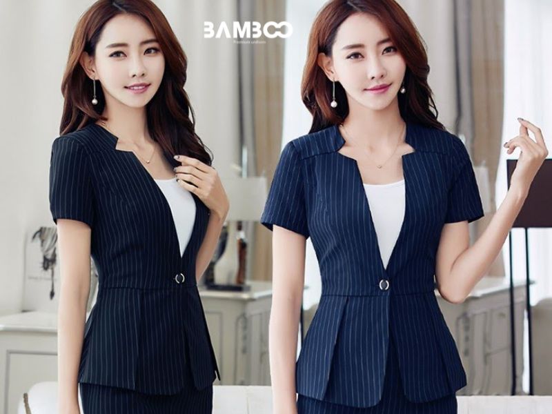 Gam màu phù hợp với vest nữ đồng phục mùa hè