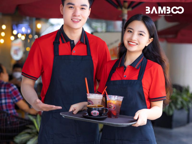 Đồng phục quán cà phê giúp tăng nhận diện, chuyên nghiệp và gắn kết đội ngũ