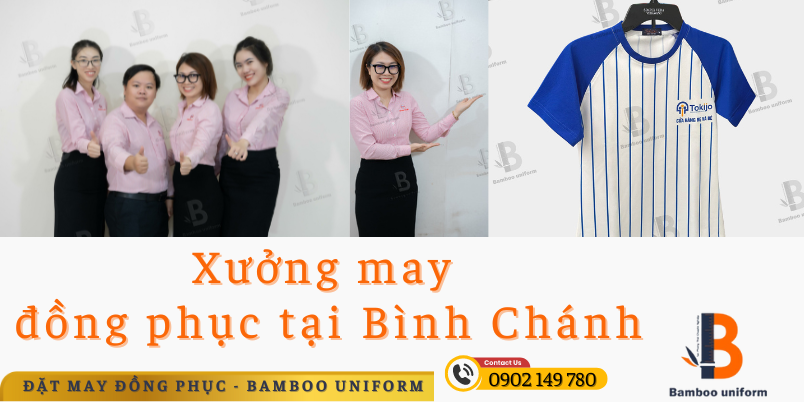 Gioi thieu xuong may dong phuc tai Binh Chanh Bamboo Uniform