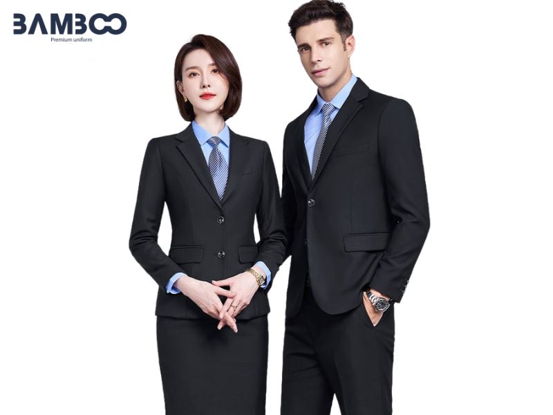 Phối màu caravat chuẩn với vest giúp đồng phục doanh nghiệp đồng nhất và sang trọng