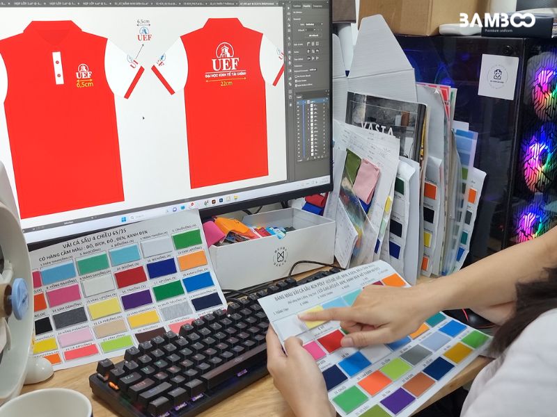 Kích thước hình in áo đồng phục, đánh giá chất lượng hình ảnh trước khi sản xuất